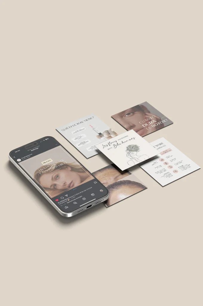 Social Media Content für eine Praxis für ästhetische Medizin