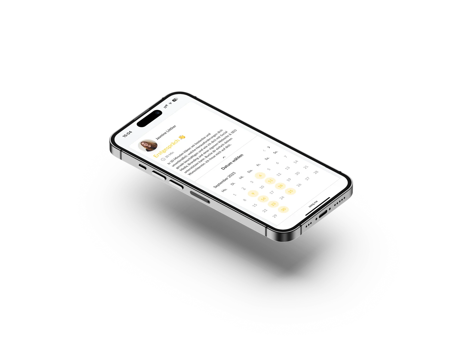 Direkte Terminvereinbarung über Zeeg mit Werbeagentur Lemon & Salt