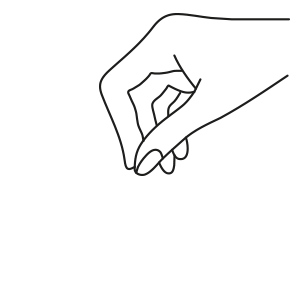 Hand, die gelbe Salzkörner auf etwas streut